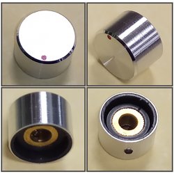 PROFICON SOUND KNOB 20 κουμπί ποτενσιομέτρου με επένδυση γυαλιστερού ανοδιωμένου Αλουμινίου για άξονα 6mm